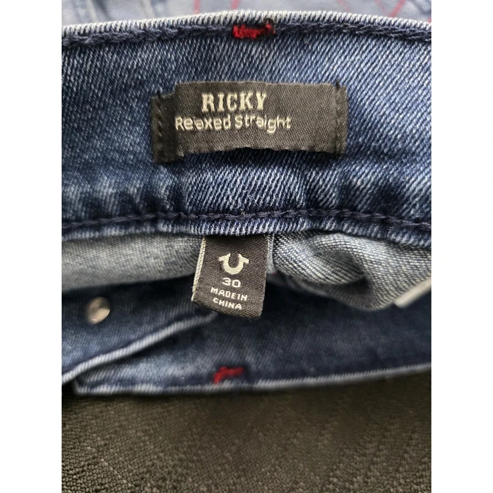 True Religion Ricky SN FlapStraight Style 700642 Medium‎ Rustic Barn Wash 30x34